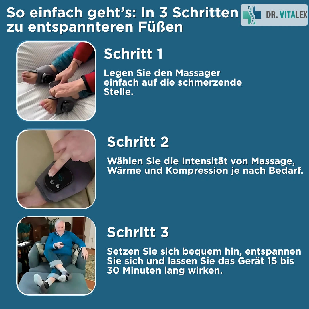 Dr. Vitalex 3-in-1 NeuroFlex™ Pro Fußmassagegerät